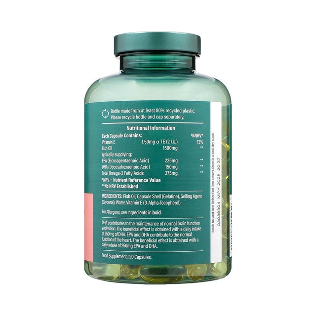 Holland & Barrett Omega 3 Fish Oil 120 capsules, UK version