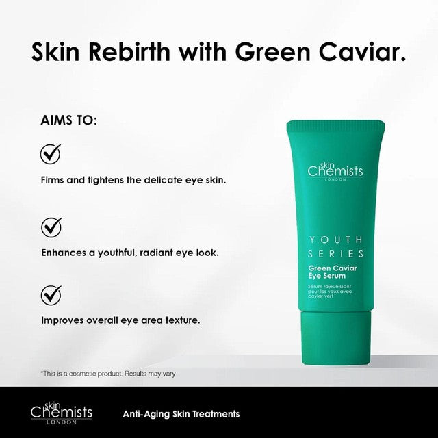 SkinChemists Green Caviar eye serum 15ml (British brand)