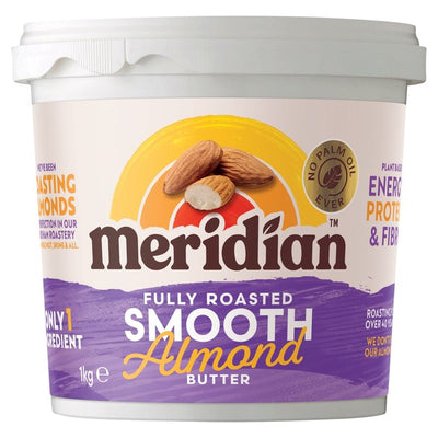M&S Meridian Smooth Almond Butter 100% Nut Butter Spread 1kg- Buy online at McGrocer