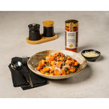 Loyd Grossman pomodoro mascarpone wild garlic pasta sauce jar - British product