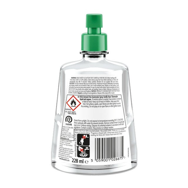 Airwick air freshener Vanilla Haze refill, imported from the UK