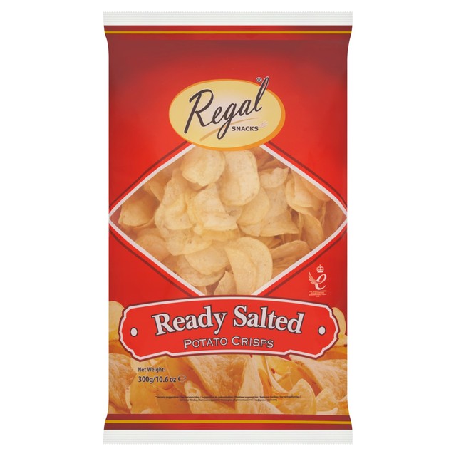 Regal ready salted crisps 300g, imported from the UK