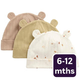 M&S leaf baby hats sand 6-12 months, imported from the UK
