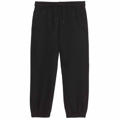 M&S Boys Cotton Rich Plain Joggers in Black, 3-4 Years