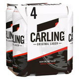 Carling Original Lager, bière blonde britannique, 4 x 440 ml, importée du Royaume-Uni