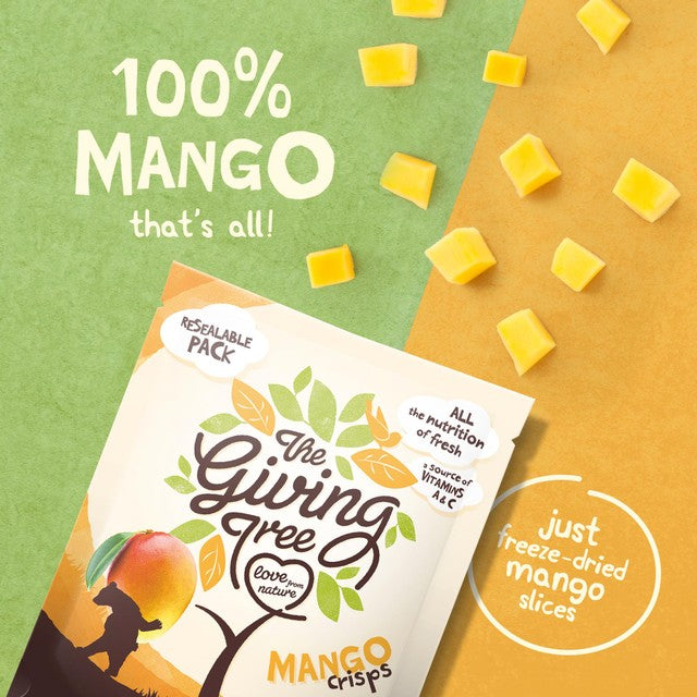Giving Tree Freeze Dried Mango Crisps 38g, UK version
