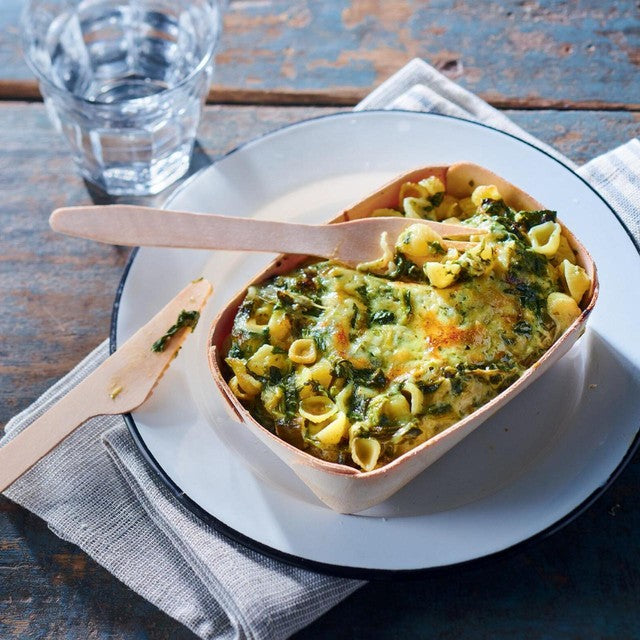 Picard spinach cheese leek gratin frozen pasta meal 200g, imported from the UK