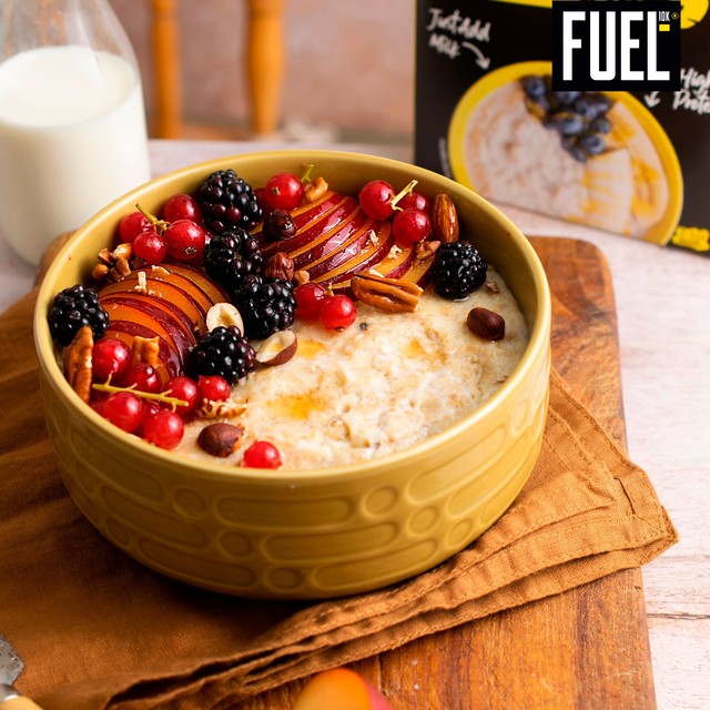 FUEL10K porridge sachets Golden Syrup 10 x 36g - British product