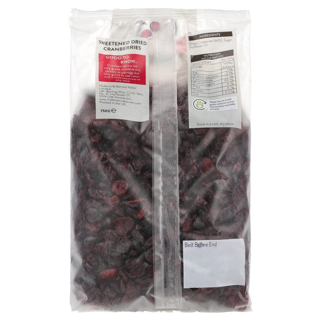 Holland & Barrett dried cranberries 750g - British product