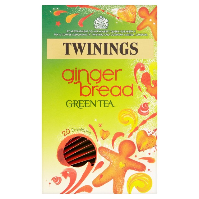 Twinings ginger bread green tea 20 teabags (British brand)