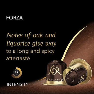 M&S L'OR Forza Capsules de café Intensité 9 lot de 10 - Acheter en ligne sur McGrocer