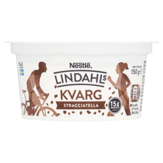 Yogur Lindahls Kvarg Stracciatella 150 g, versión británica
