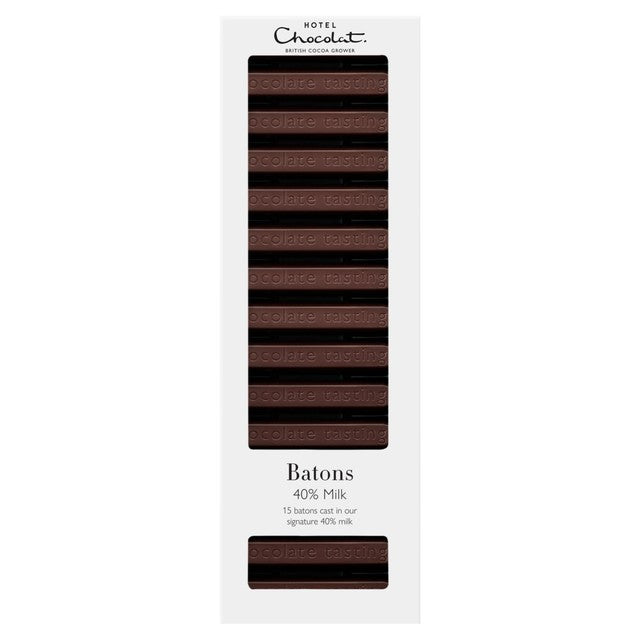 Hotel Chocolat 40% milk chocolate batons 120g, UK version