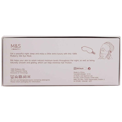 M&S Pure Silk Augenmaske Blaue Schlafmaske