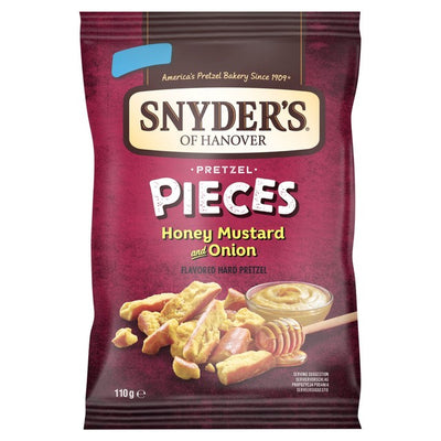 Snyder's Pretzel Pieces Honig Senf & Zwiebel Herzhafter Snack 110g
