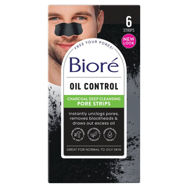Biore charcoal pore strips 6 pack - British product