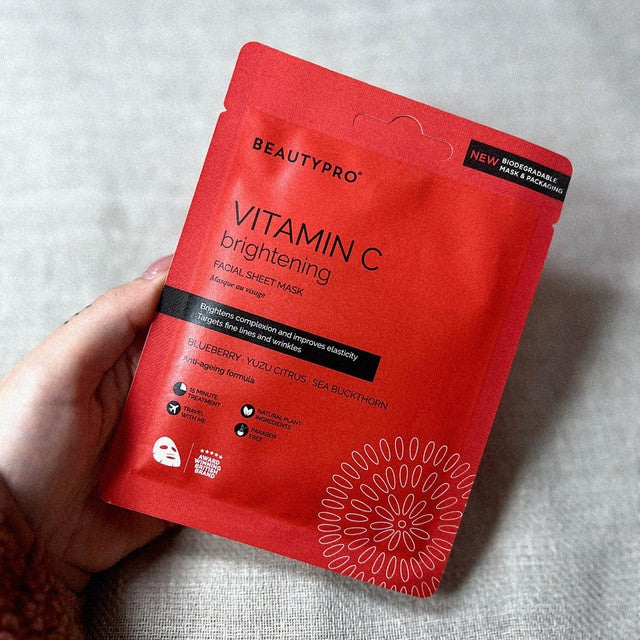 Beauty Pro Vitamin C Brightening sheet mask - British product