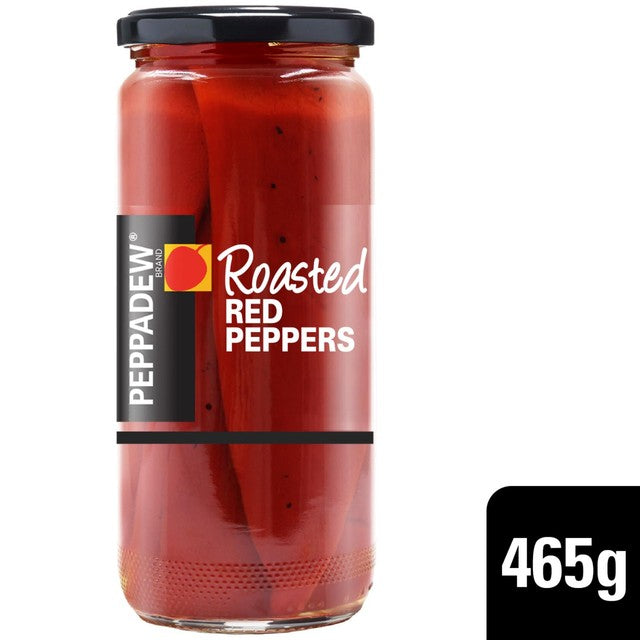Peppadew Roasted Red Peppers 465g, imported from the UK