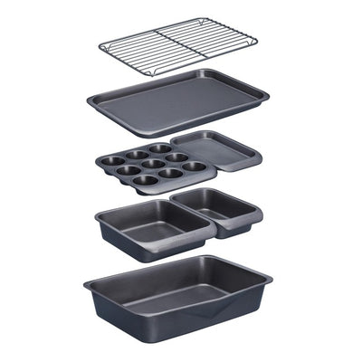 Masterclass Smart Space Stapelbare Antihaft-Backformen 7-teiliges Set
