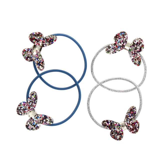 Rex London kids butterfly glitter hair bands, UK version