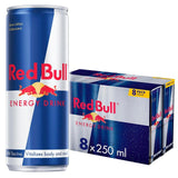 Red Bull energy drink 8 x 250ml cans, imported from the UK