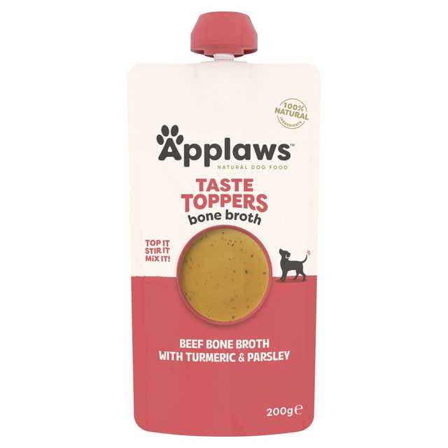 Applaws beef bone broth dog food topper 200ml - British product