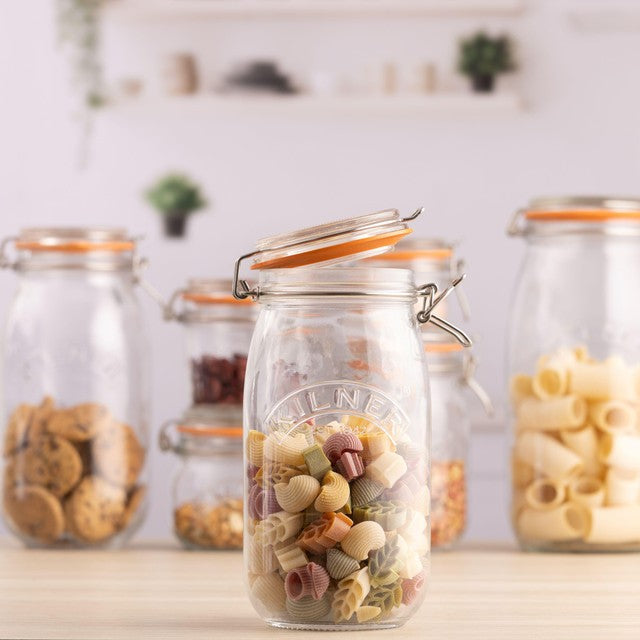Kilner Clip Top Round Jar 1.5L, UK version
