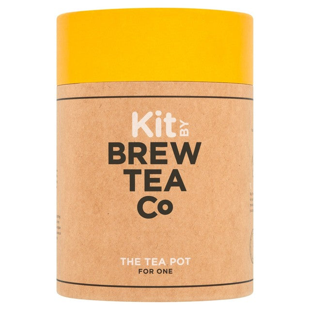 Brew Tea Co glass tea pot with yellow lid 400ml - British product