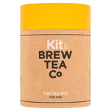 Brew Tea Co glass tea pot with yellow lid 400ml - British product