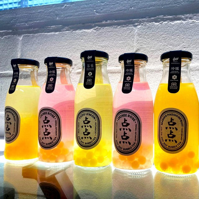 Dot Dot Lychee Rose Bubble Tea 250ml - British product