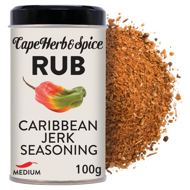 Cape Herb & Spice Caribbean Jerk Seasoning Rub tin (British brand)
