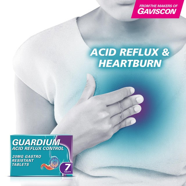 Guardium Acid Reflux Control Tablets 14 Tablets, UK version