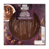 M&S made without wheat chocolate fudge cake 390g, imported from the UK