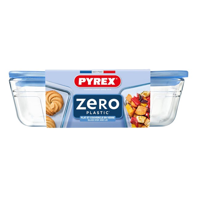 Pyrex Zero Plastic glass storage container 1.6L, imported from the UK