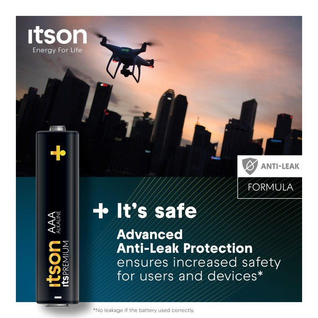 ITSON Itspremium AAA alkaline battery pack of 8, UK version