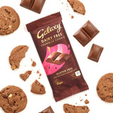Galaxy vegan chocolate bar with smooth crumbled cookie 100g, UK version