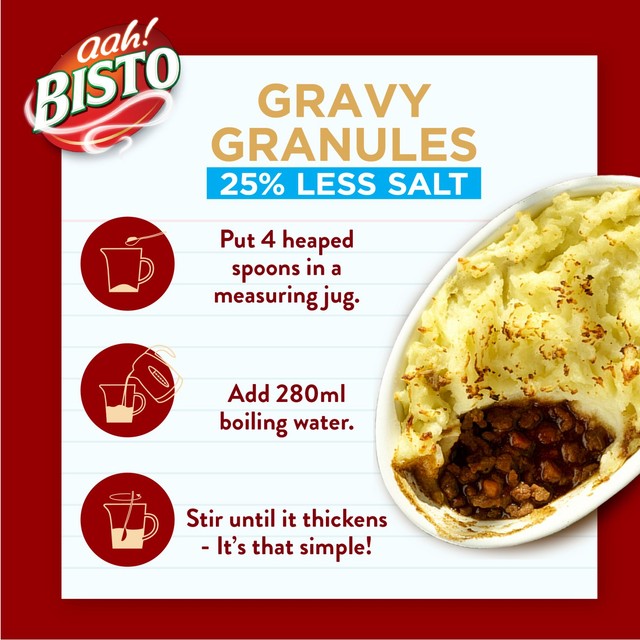 Bisto Reduced Salt Gravy Granules - British product