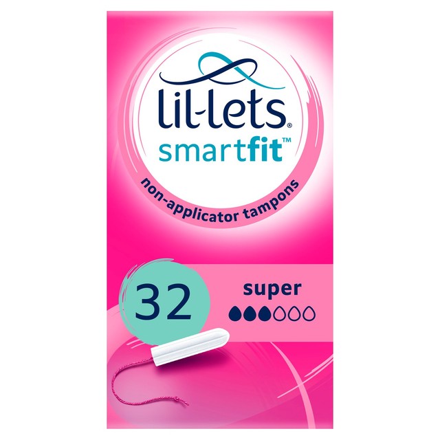 Lil-Lets Non-Applicator Tampons Super 32 pack, UK version
