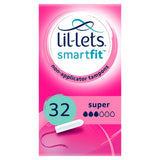 Lil-Lets Non-Applicator Tampons Super 32 pack, UK version