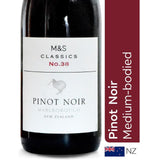 M&S Marlborough Pinot Noir red wine 75cl, imported from the UK