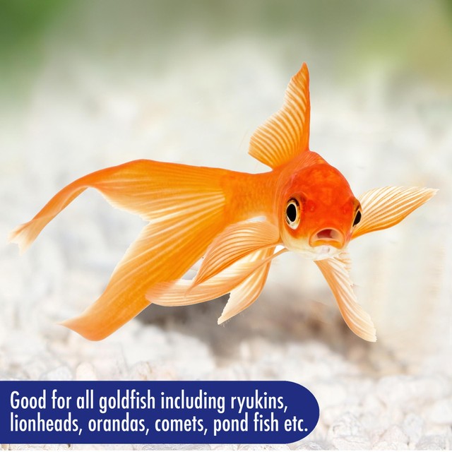 Aquarian goldfish food flakes 25g - British product