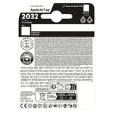 Duracell CR-2032 lithium coin battery 2 pack - British product