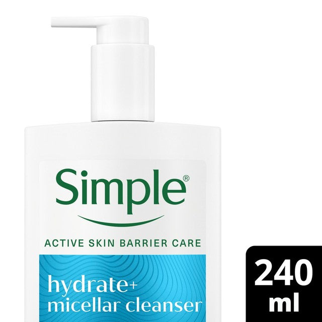 Simple Hydrate+ Micellar Cleansing Gel 240ml (British brand)