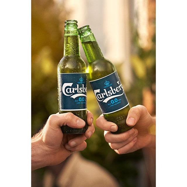 Carlsberg Alcohol Free Lager Beer 4 x 330ml bottles - British product
