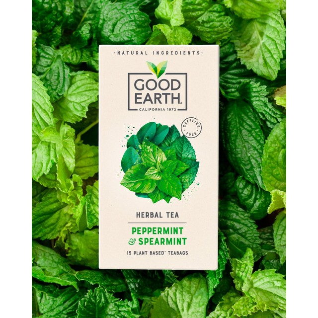 Good Earth tea bags Peppermint, Spearmint & Eucalyptus, imported from the UK
