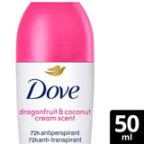 Dove Advanced Care Dragonfruit and Coconut Cream Roll-On Deodorant 50ml - British product