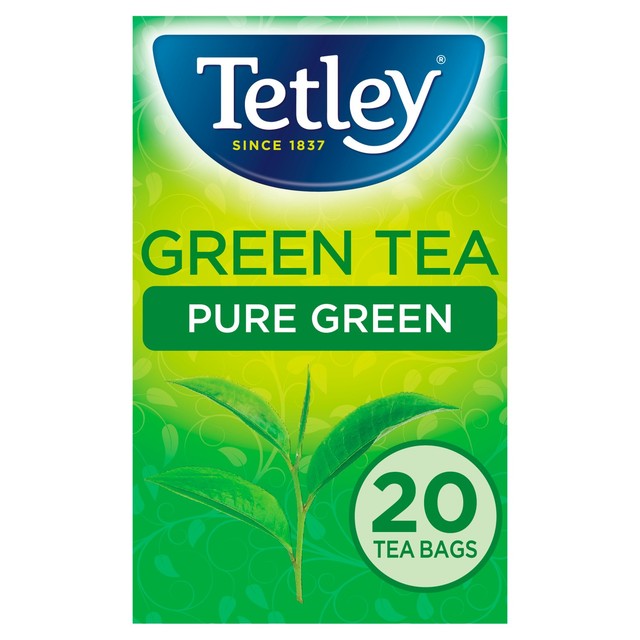 Tetley Pure Green Tea bags 20 count (British brand)