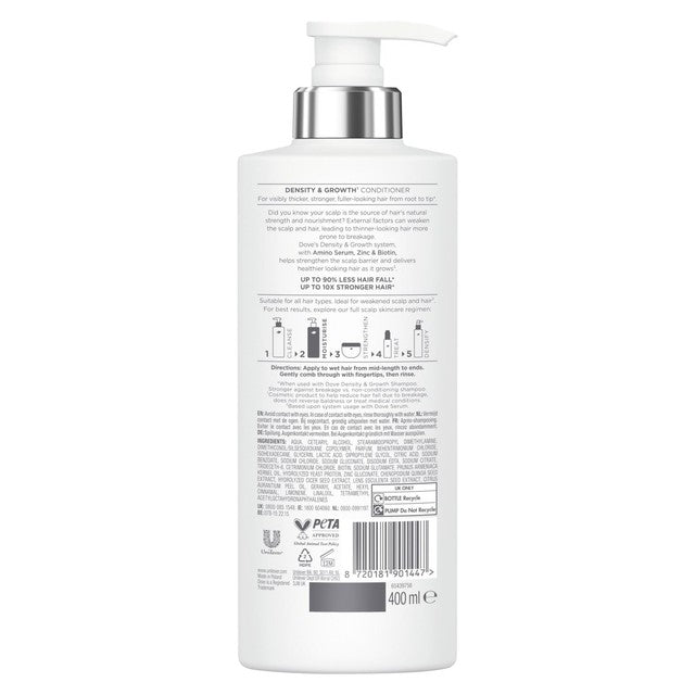 Dove Density Growth Conditioner for thicker hair - British product