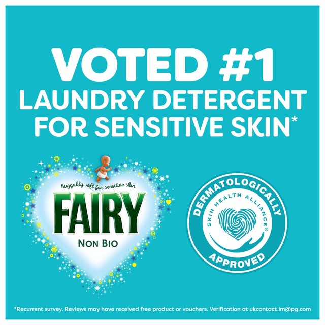 Fairy Non Bio Pods sensitive skin laundry detergent capsules 22 washes - British product