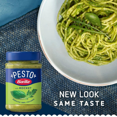 M&S Barilla Pesto with Basil and Rocket Pesto Sauce 190g- Buy online at McGrocer